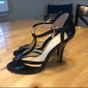Isola - Black Patent Leather high Heels, Sz 9